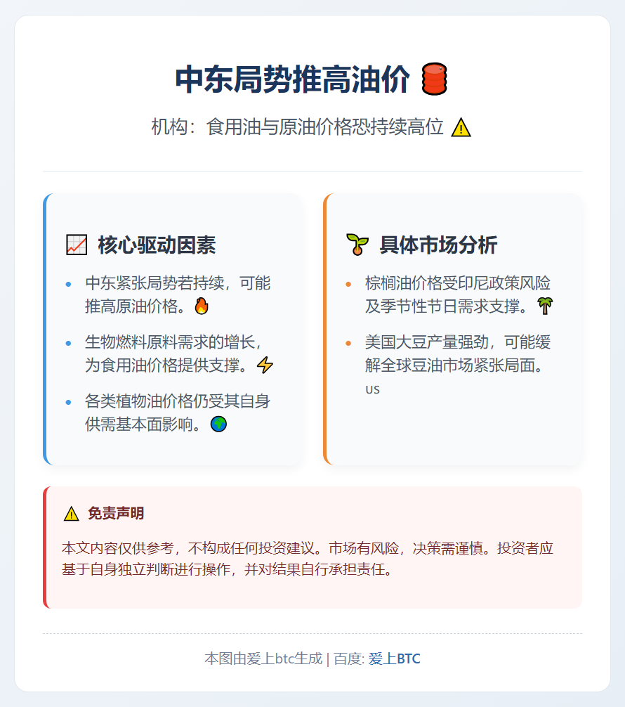 中东局势推高油价