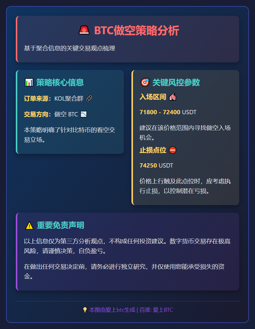 BTC做空策略