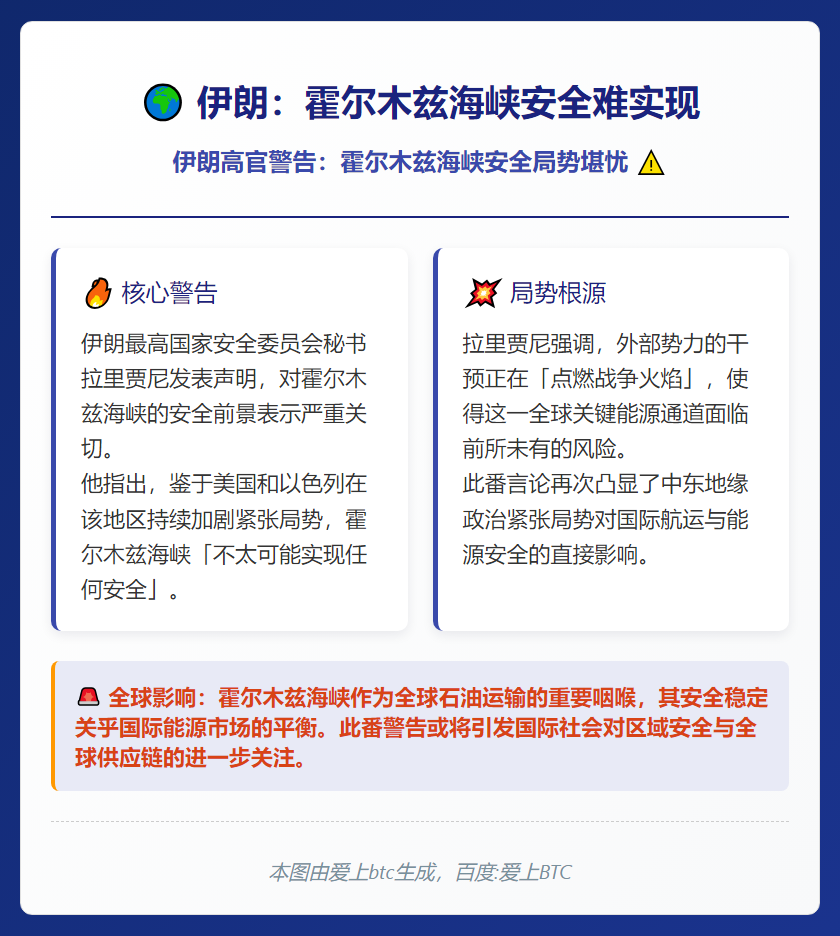 伊朗：霍尔木兹海峡安全难实现