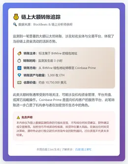 BitMine钱包向Coinbase Prime转5300枚