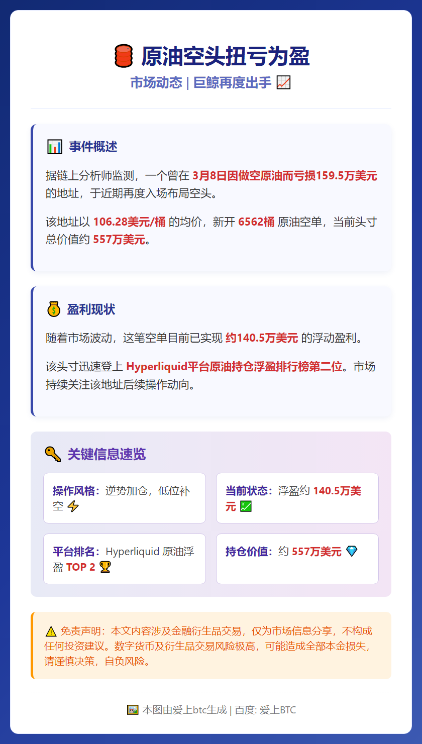 原油空头扭亏为盈