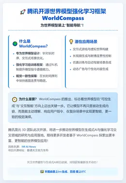 腾讯开源世界模型强化学习框架WorldCompass
