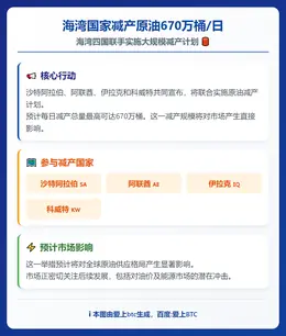 海湾国家减产原油670万桶/日