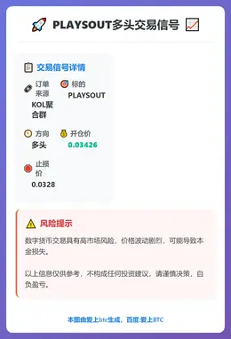 2026-03-11 02:31:18 PLAYSOUT多头交易信号