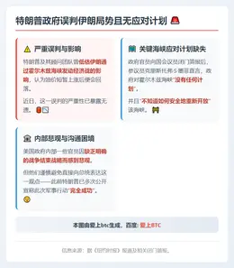 特朗普政府误判伊朗局势且无应对计划