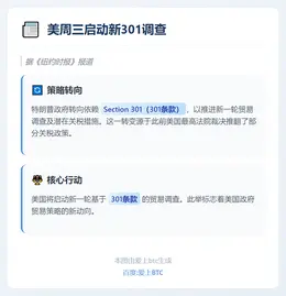 美周三启动新301调查