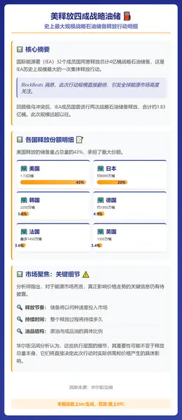 美释放四成战略油储