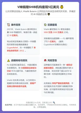 V神捐赠SHIB机构套现5亿美元