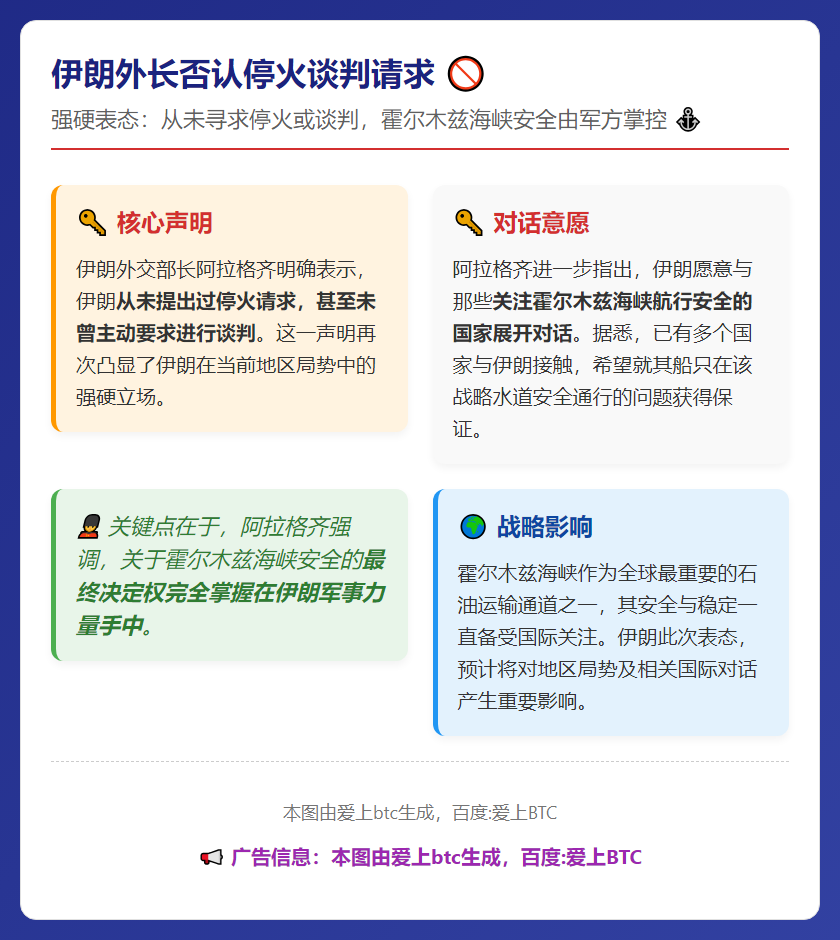 伊朗外长否认停火谈判请求