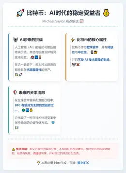 比特币：AI时代的稳定受益者