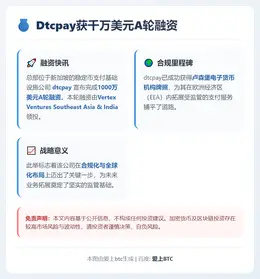dtcpay获千万美元A轮融资