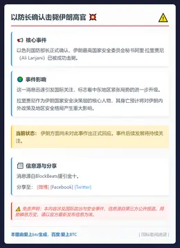 以防长确认击毙伊朗高官