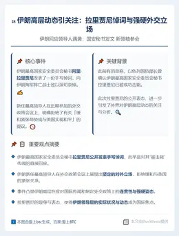 伊朗回应领导人遇袭：国安秘书发文 新领袖参会