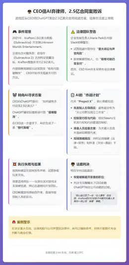 CEO信AI弃律师，2.5亿合同案败诉