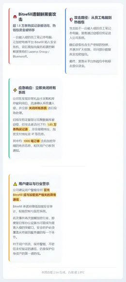 Bitrefill遭朝鲜黑客攻击