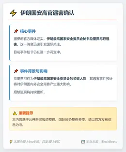 伊朗国安高官遇害确认