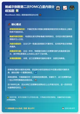 鲍威尔倒数第二次FOMC凸显内部分歧加剧