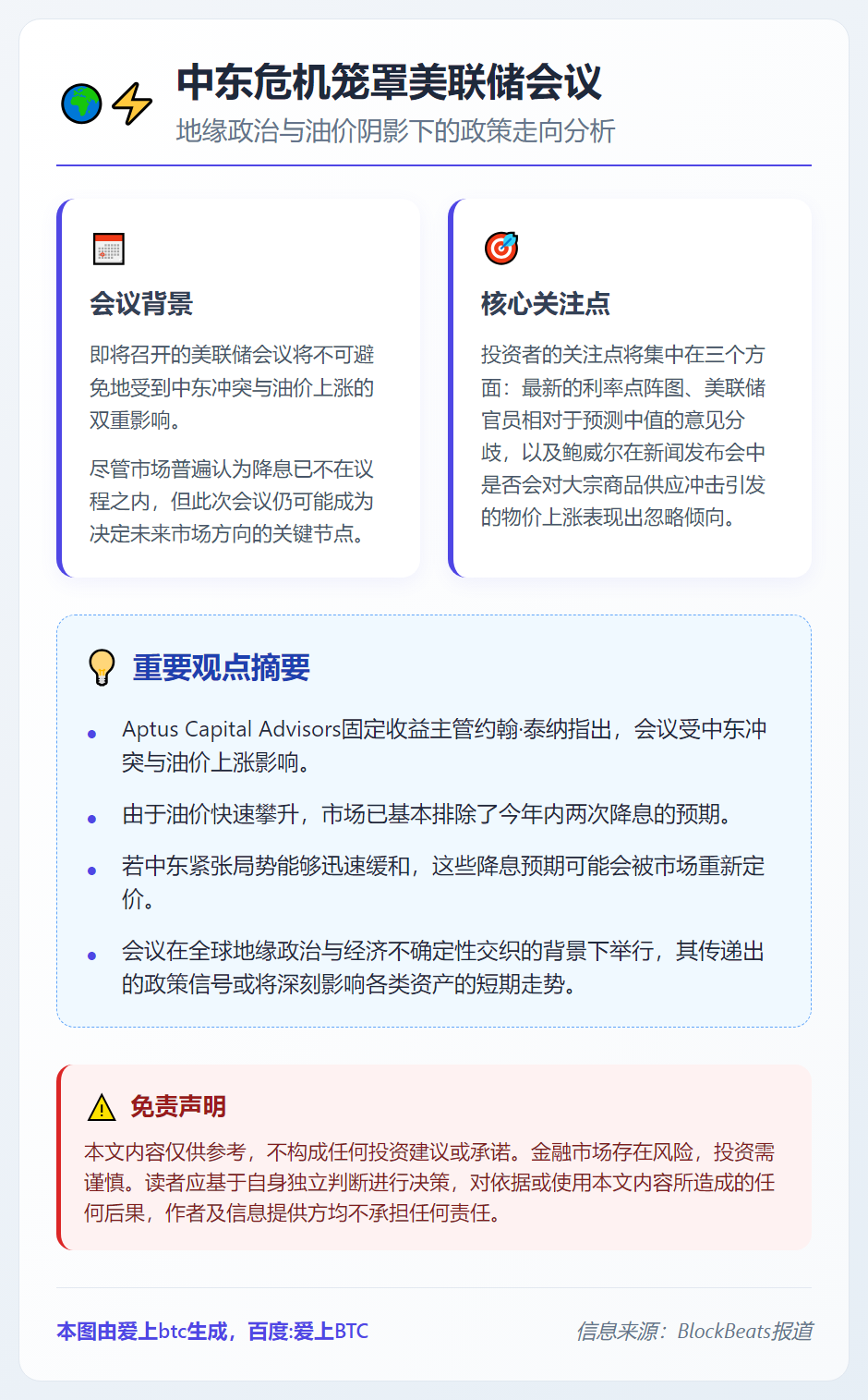 中东危机笼罩美联储会议