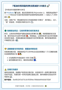 7笔油价预测盈利押注原油到120美元
