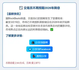 交易员不再预期2026年降息