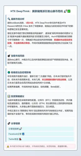 HTX DeepThink：美联储鹰派引发山寨币危机
