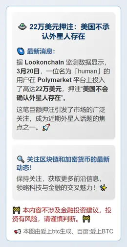 22万美元押注：美国不承认外星人存在