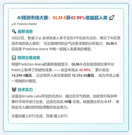 AI预测市场大赛：GLM-5获42.99%收益超人类