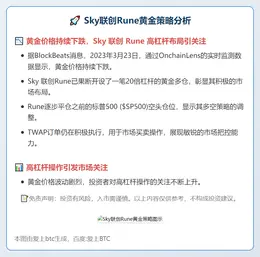 Sky联创Rune 20倍黄金多仓同步平空标普
