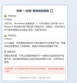 市场“一边倒”看跌趋势报告