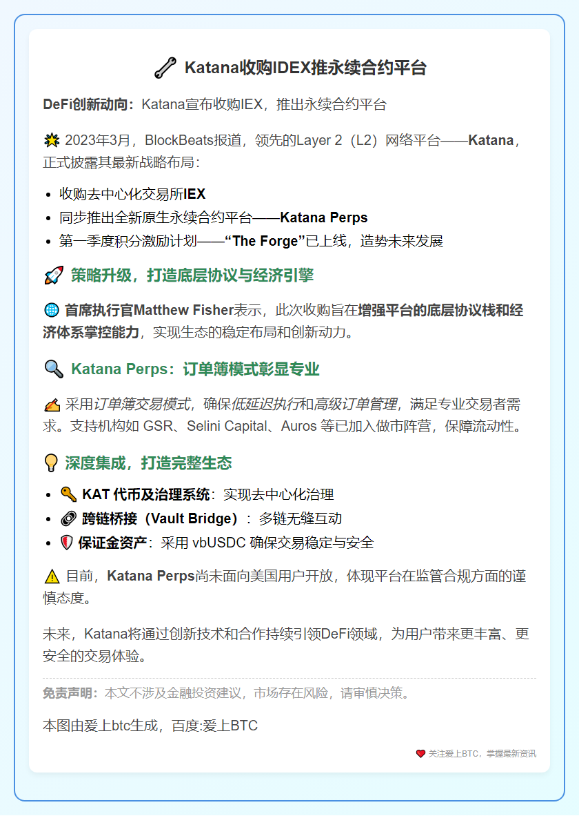 Katana收购IDEX推永续合约平台