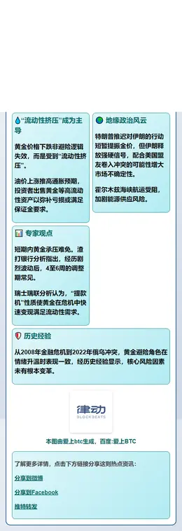 中东冲突引发通胀预期 金价逼近十连跌