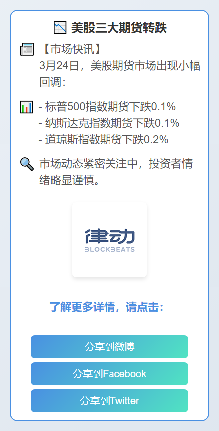 美股三大期货转跌