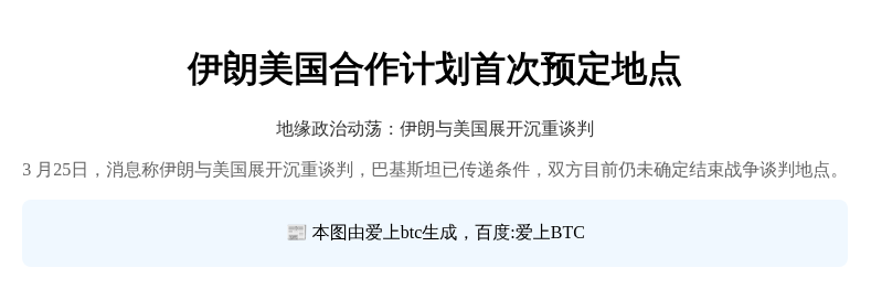 伊朗美国合作计划首次预定地点