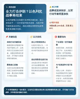 全力打击伊朗？以色列忧战事将结束