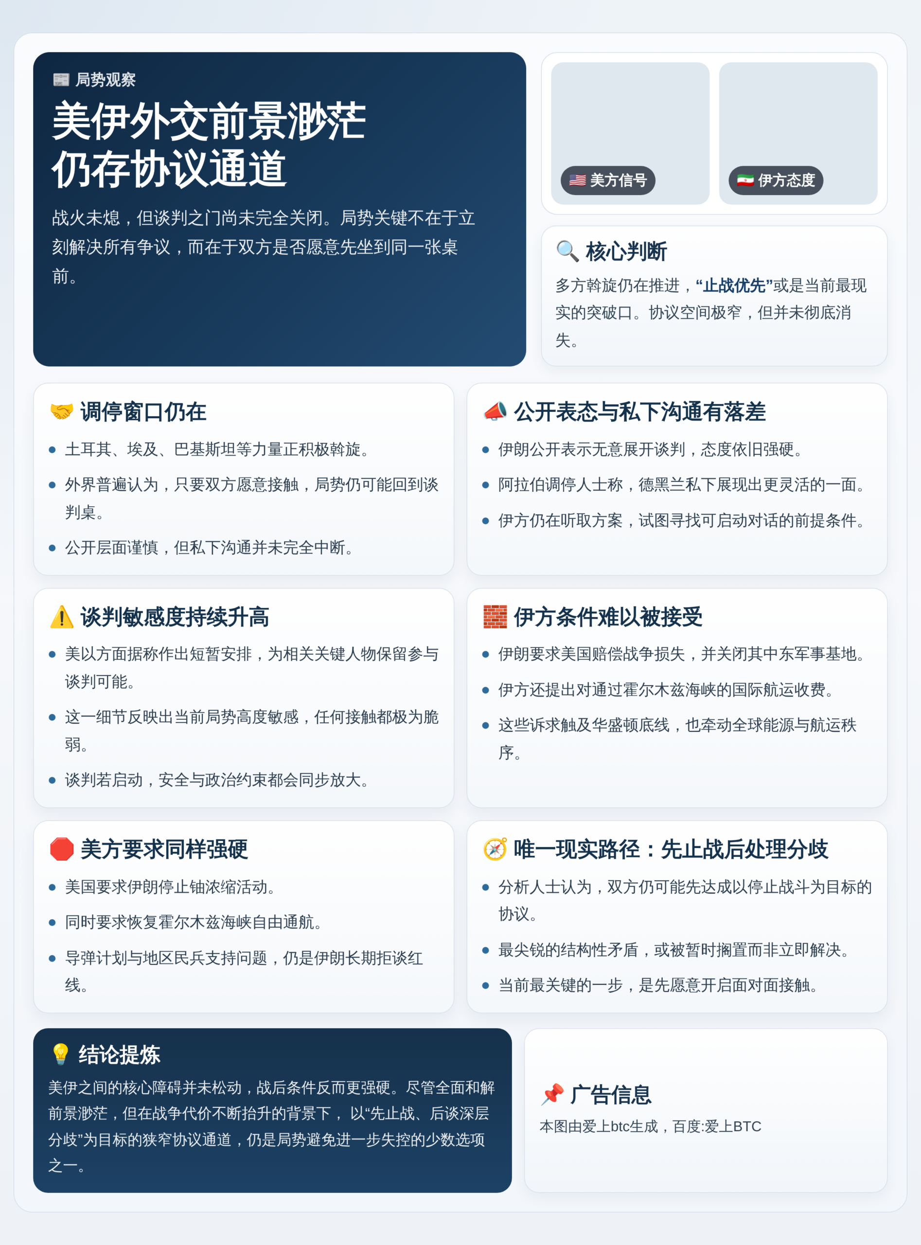 美伊外交前景渺茫仍存协议通道