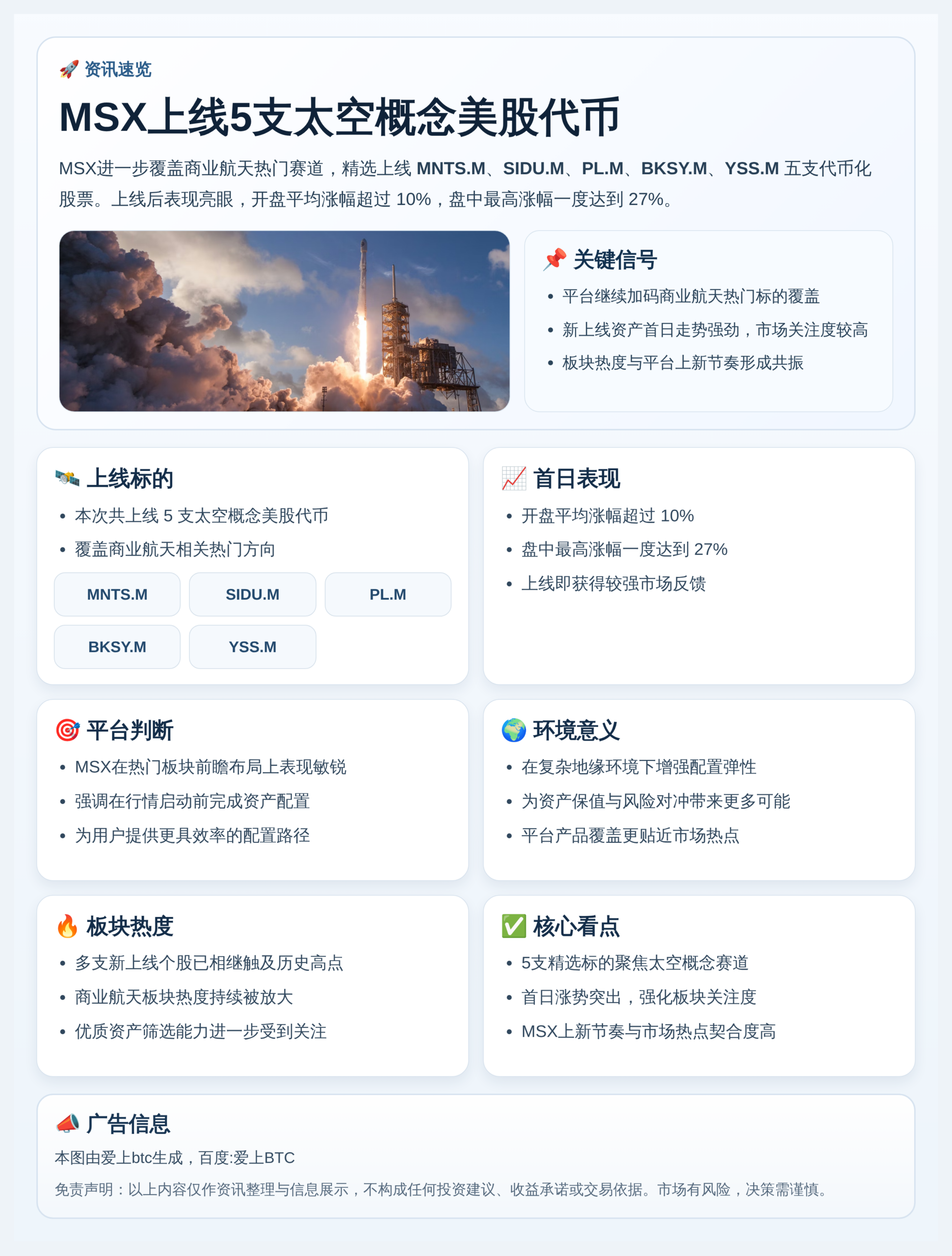 MSX上线5支太空概念美股代币