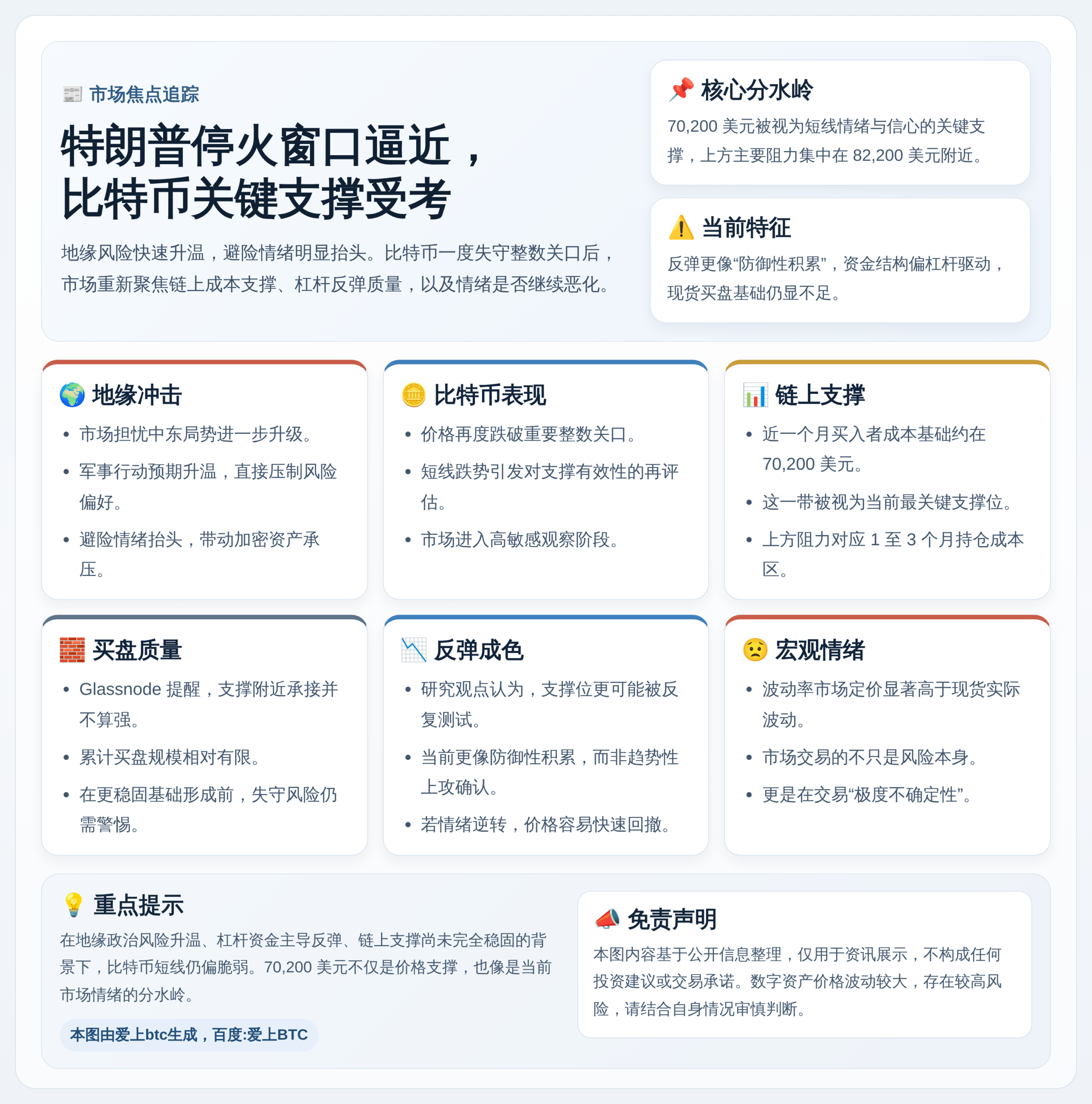 特朗普5天休战将尽，比特币支撑受考