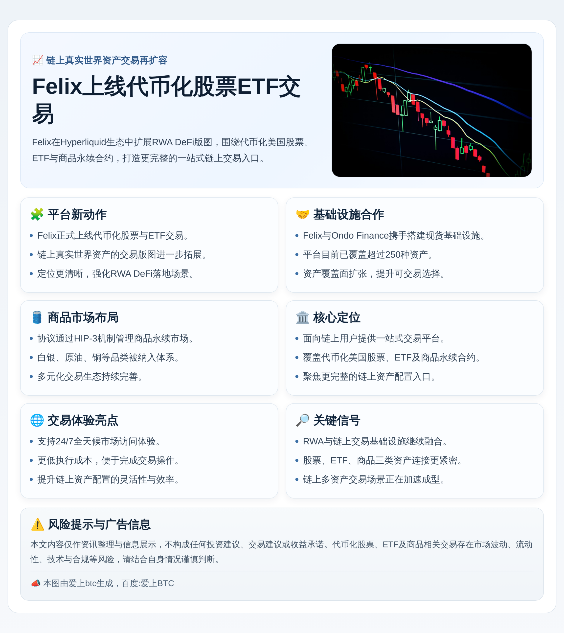 Felix上线代币化股票ETF交易