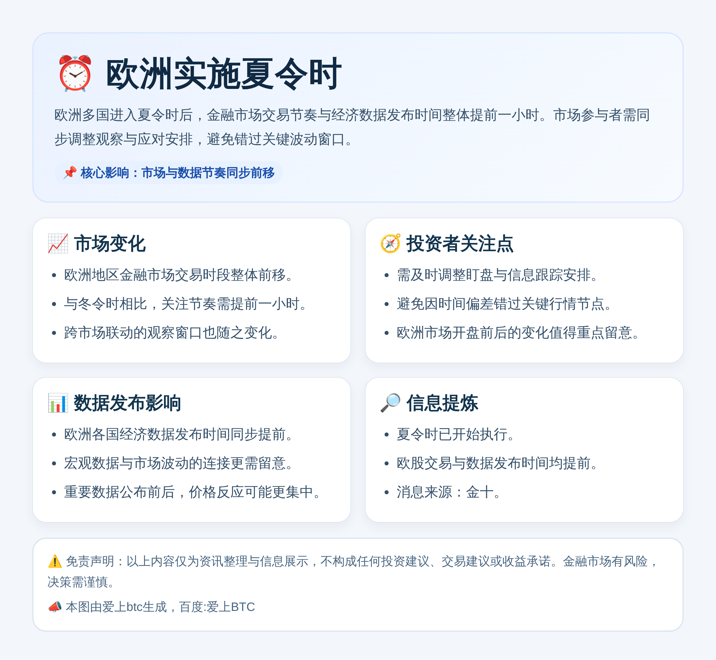 欧洲今日起实施夏令时