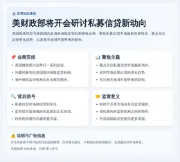美财政部将开会研讨私募信贷新动向