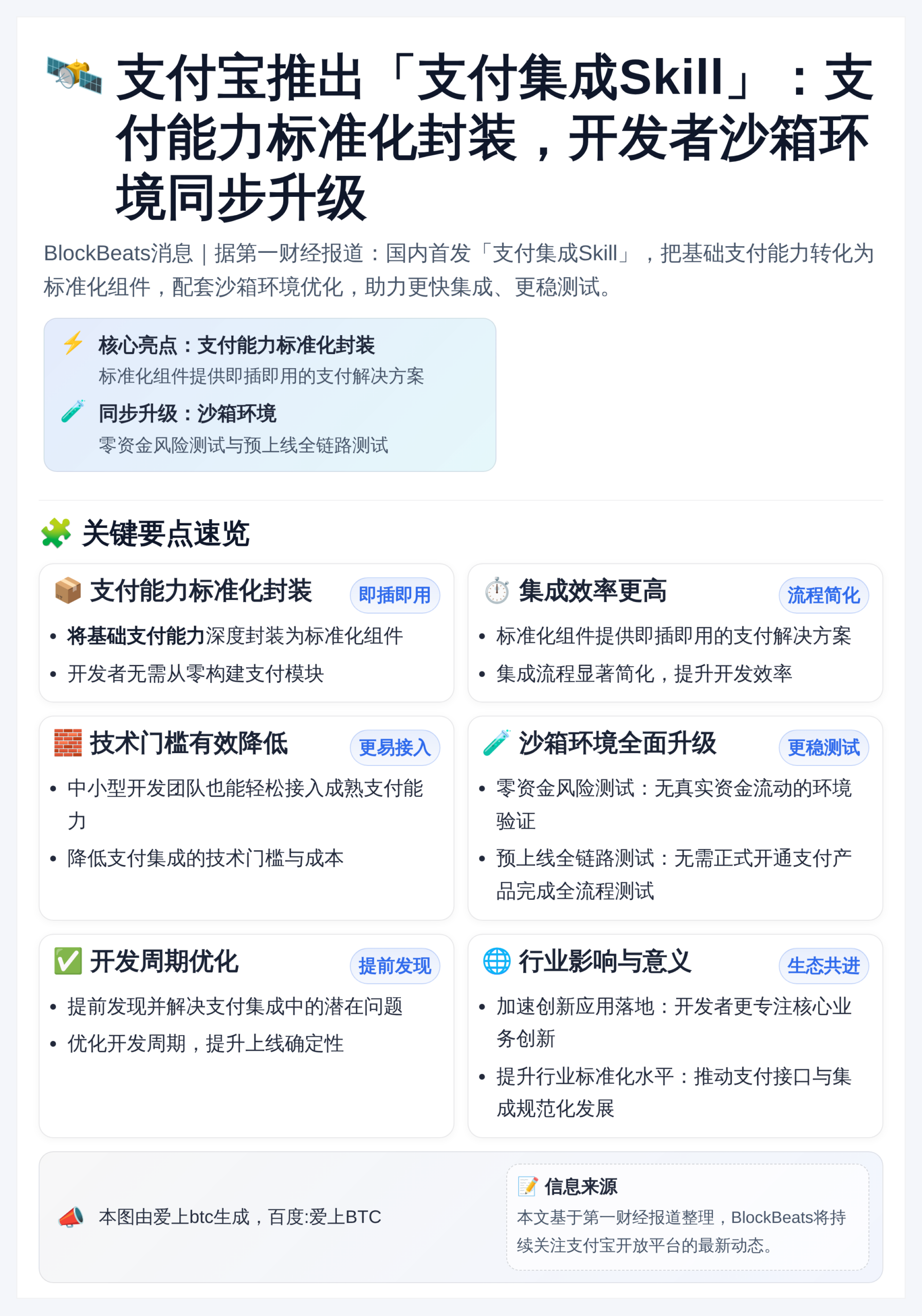 支付宝推出支付集成Skill