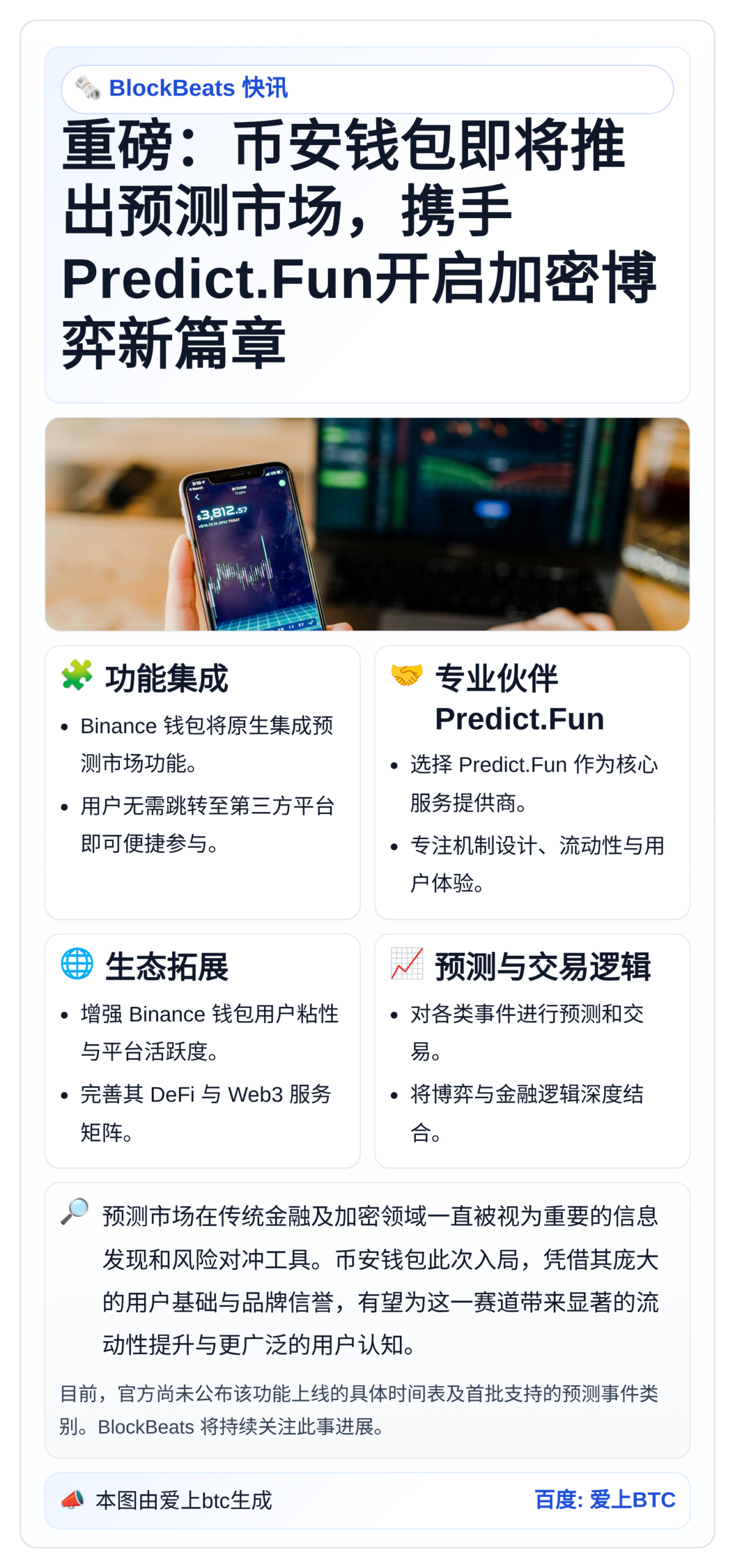 币安钱包整合Predict.Fun推出预测市场