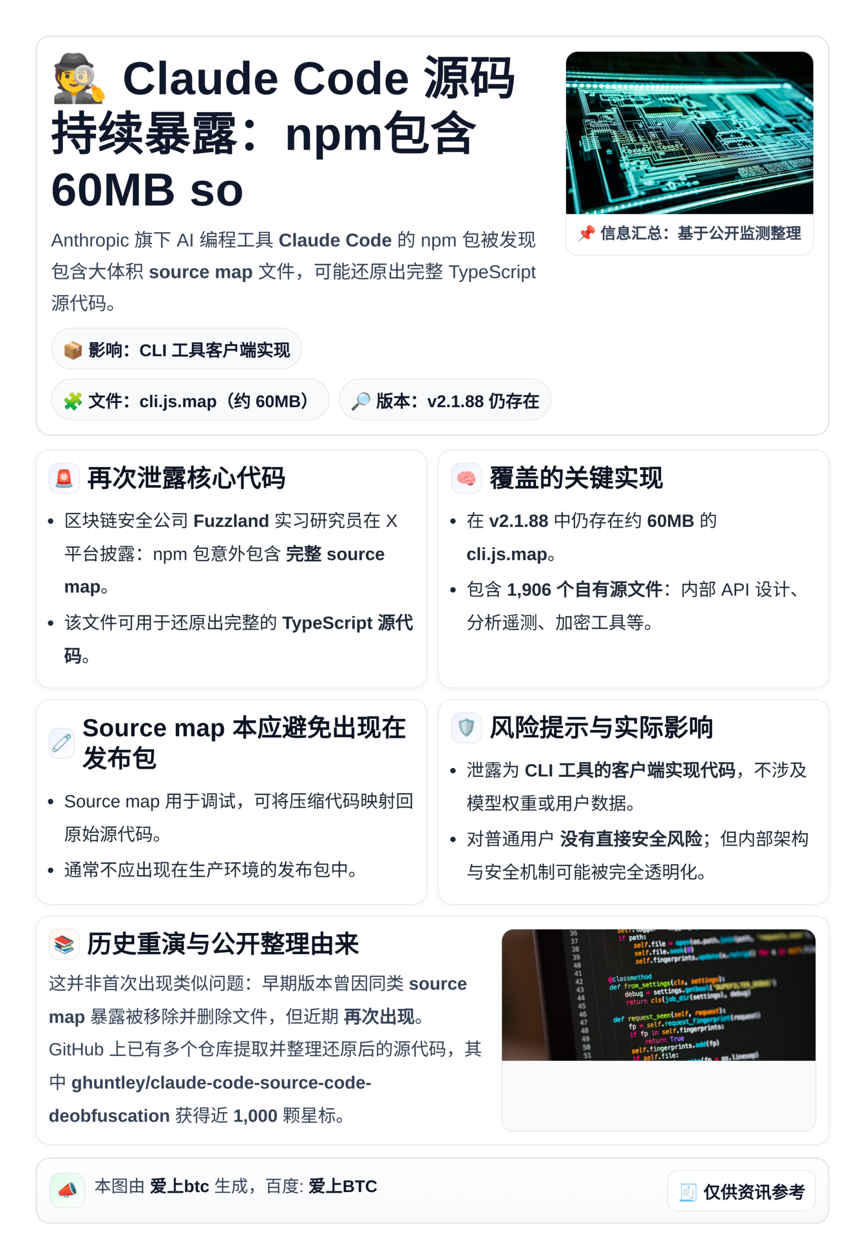 Claude Code源码持续暴露：npm包含60MB so