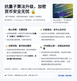 抗量子算法升级，加密货币安全无忧