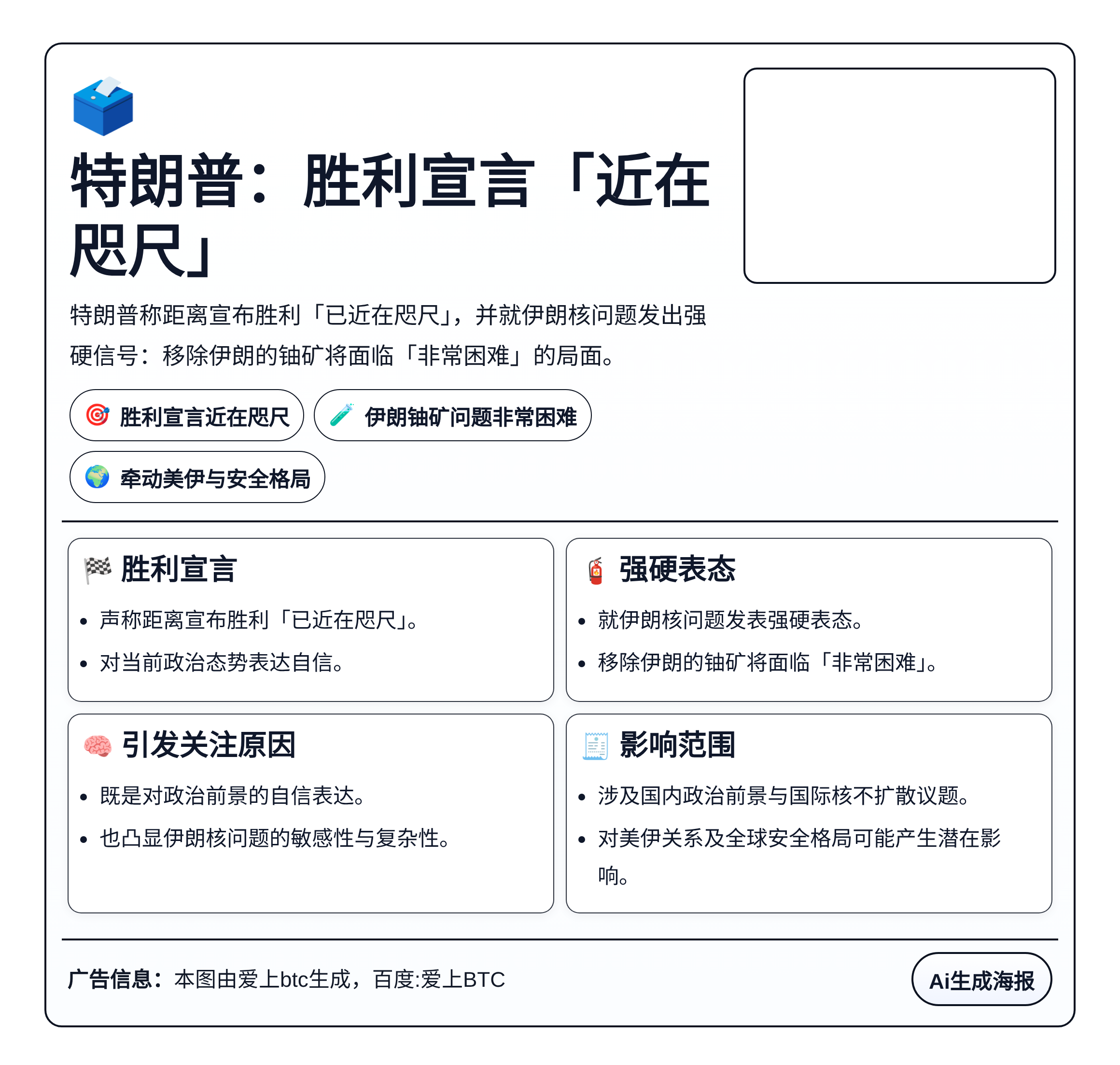特朗普：胜利在望