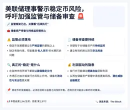 美联储警示稳定币风险，呼吁加强监管与储备审查