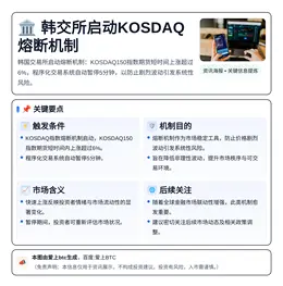 韩交所启动KOSDAQ熔断机制