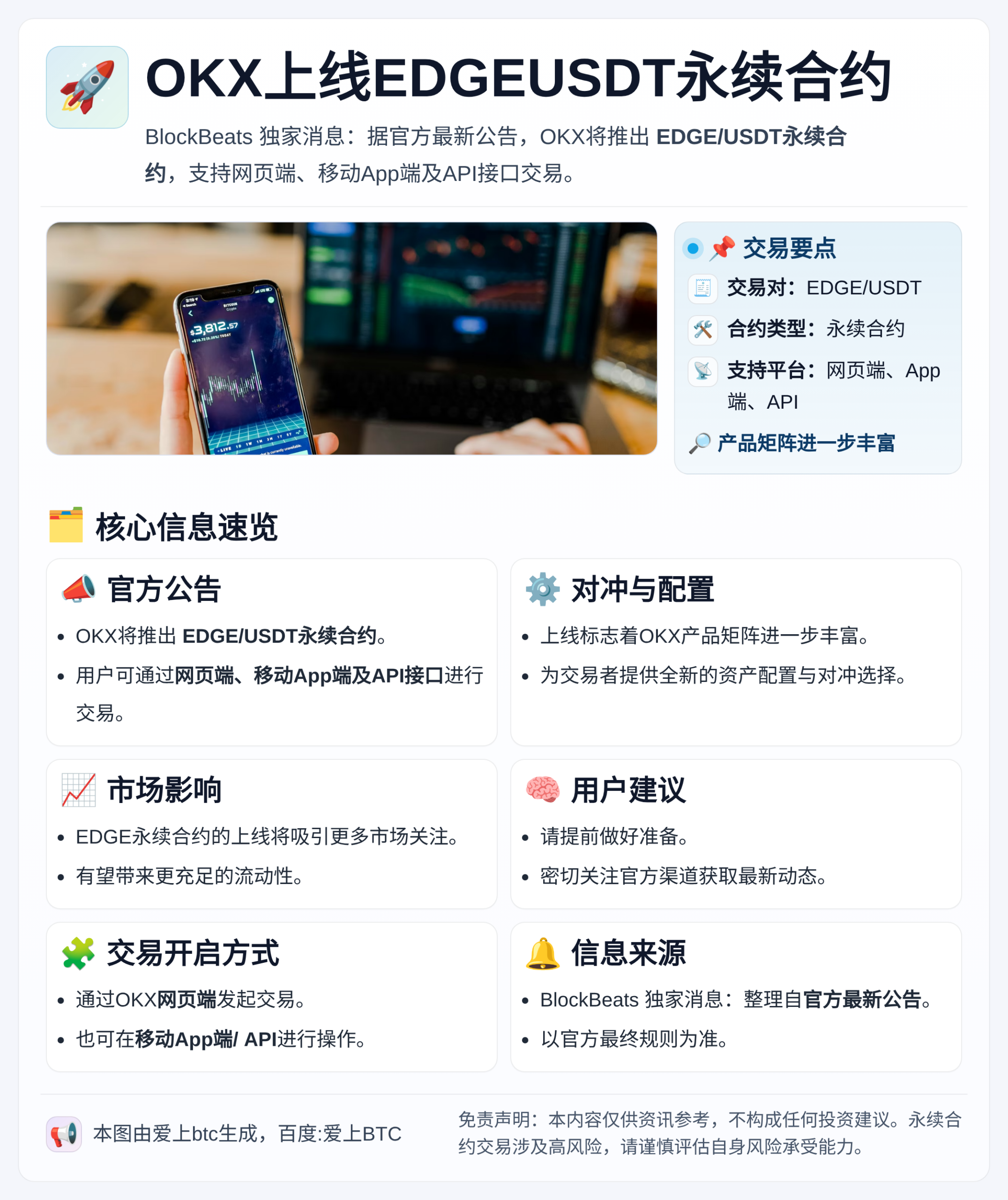 OKX上线EDGEUSDT永续合约