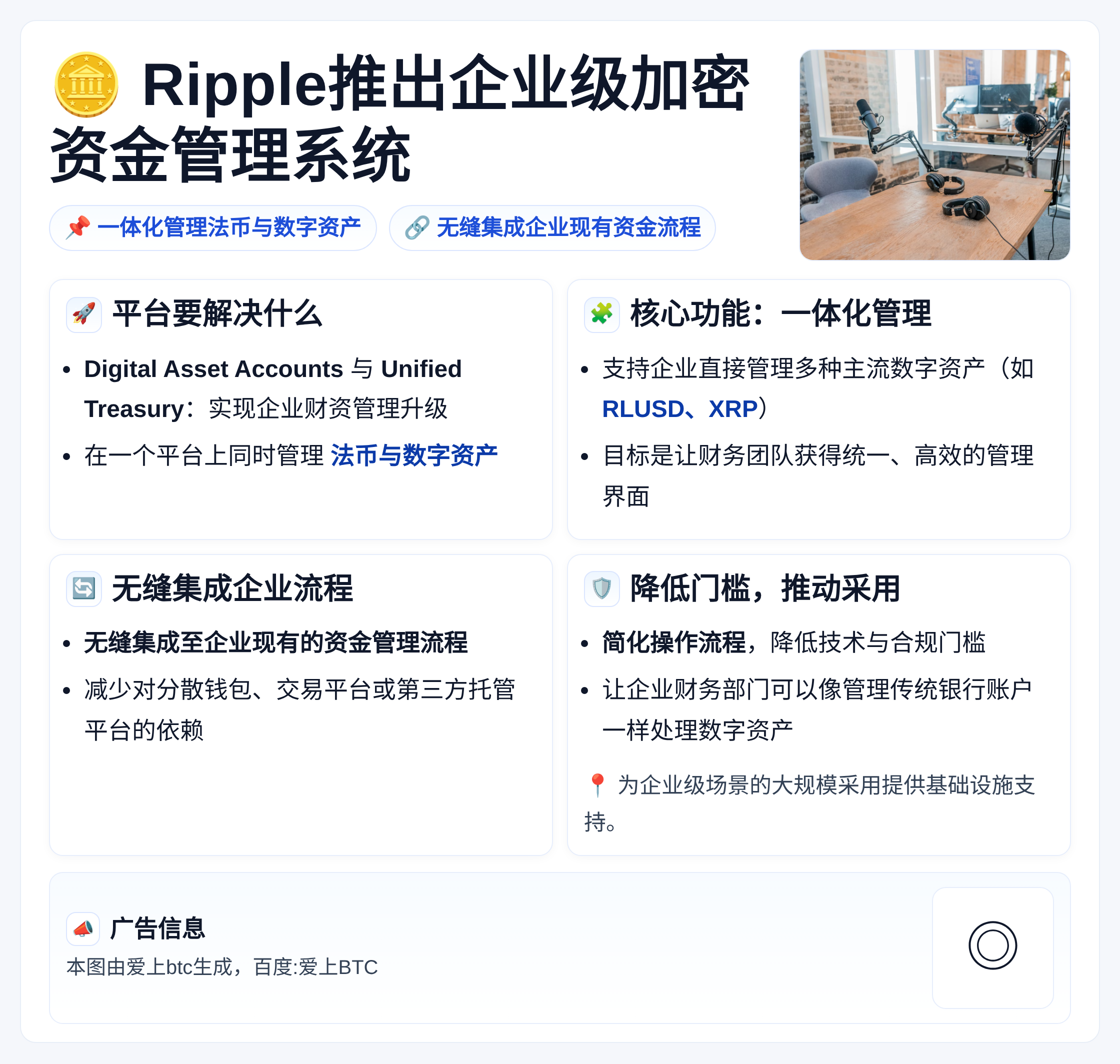 Ripple推出企业级加密资金管理系统