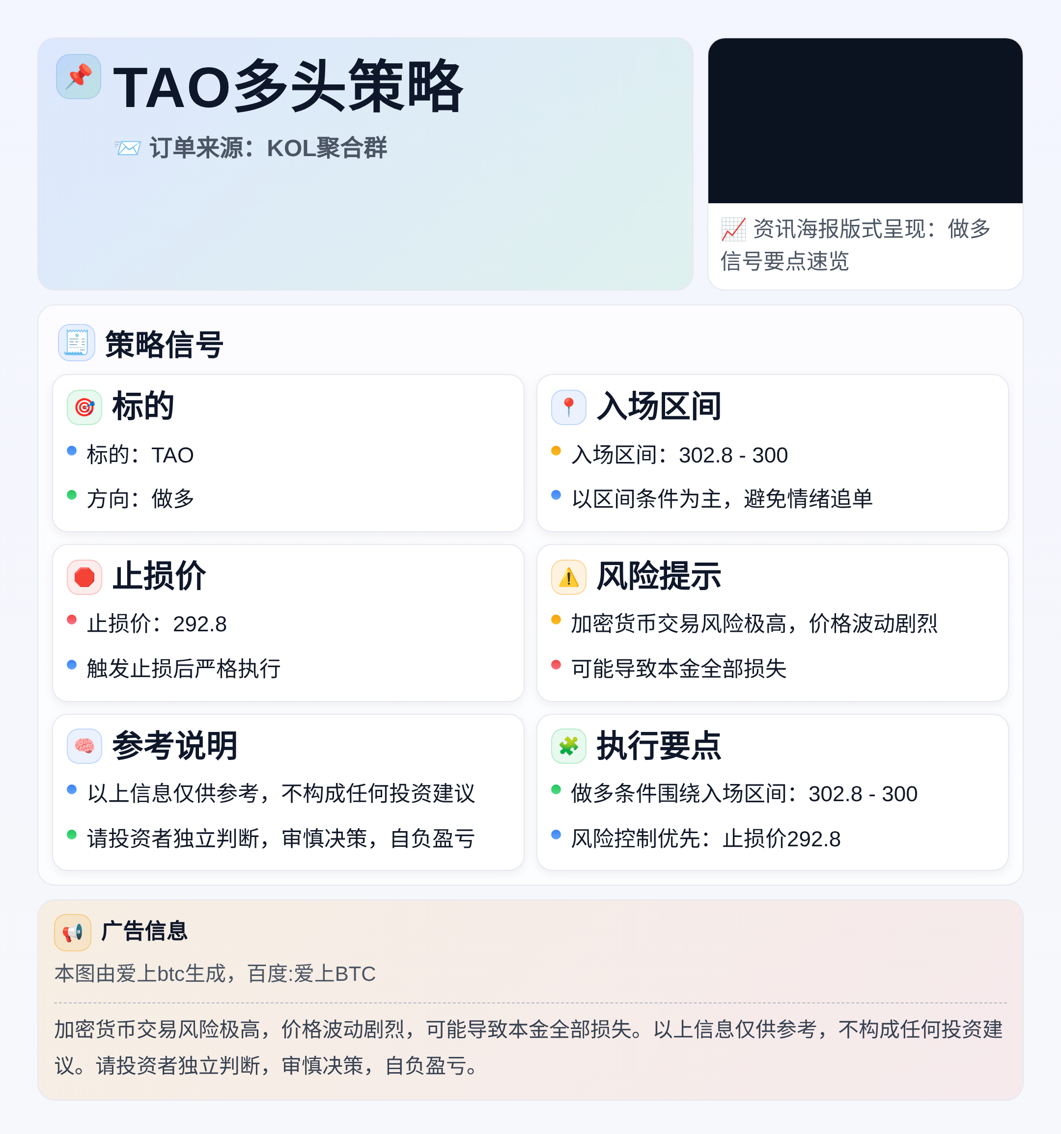 TAO多头策略